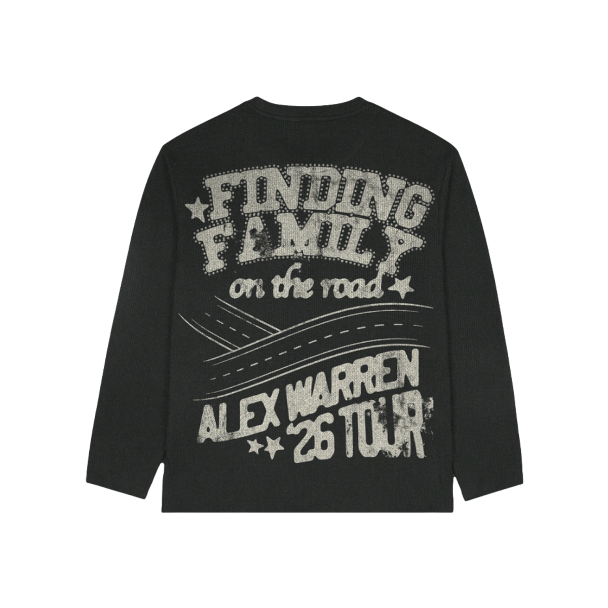 FINDING FAMILY WAFFLE KNIT LONG SLEEVE