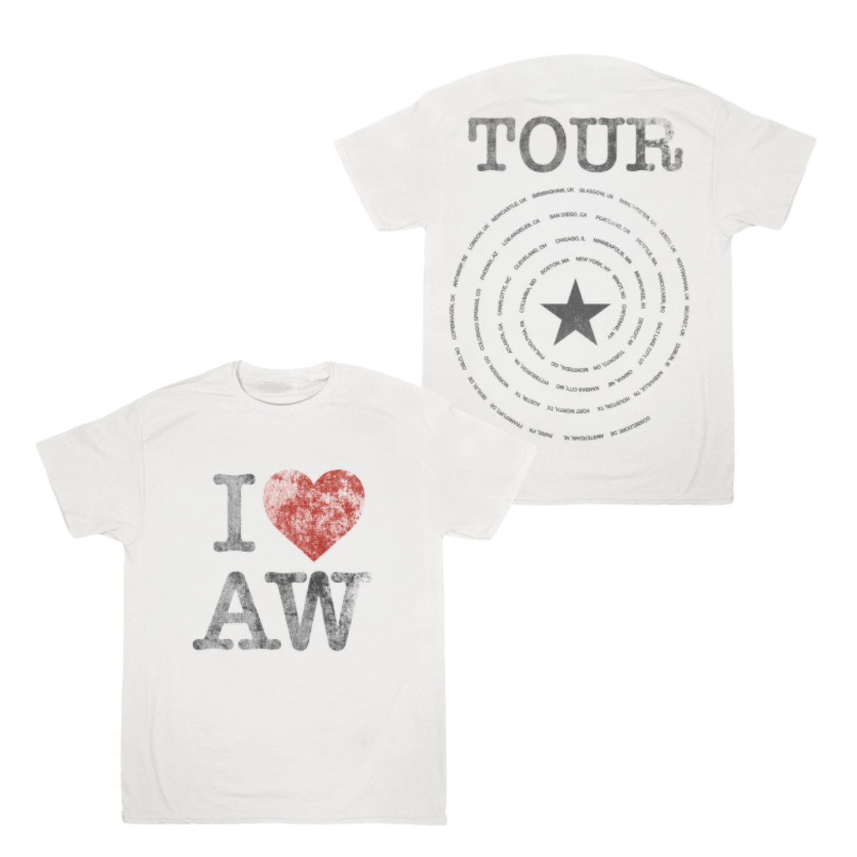 I <3 ALEX WARREN TOUR TEE