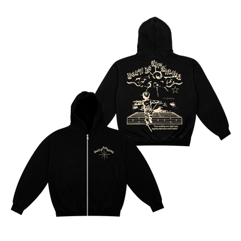 You'll Be Alright, Kid Black Zip-Up Hoodie