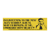 Alex Warren Bumper Sticker 3 Pack