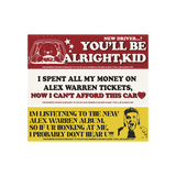Alex Warren Bumper Sticker 3 Pack